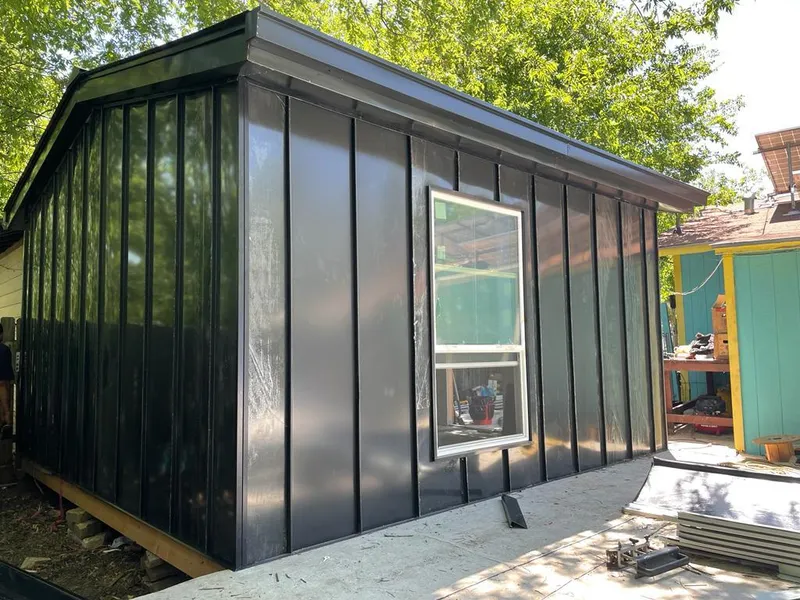 Black standing seam metal wall panels for Metal Roof Installation in Yorba Linda